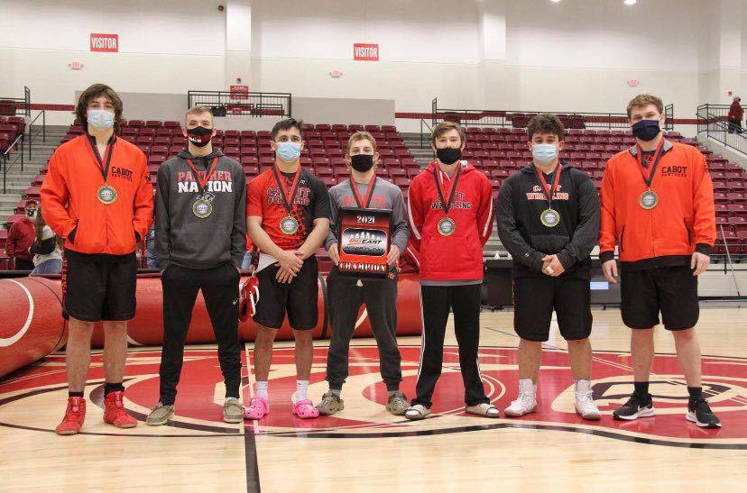 1st Place Winners of Big East Conference Tournament - Cabot Wrestling Team
